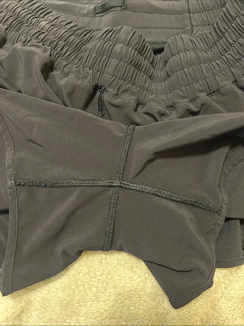 lululemon athletica Black Layered Running Shorts